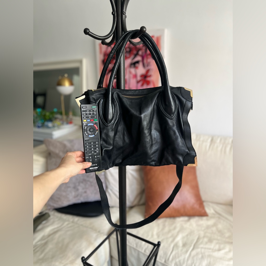 Foley And Corinna Black Leather Bag